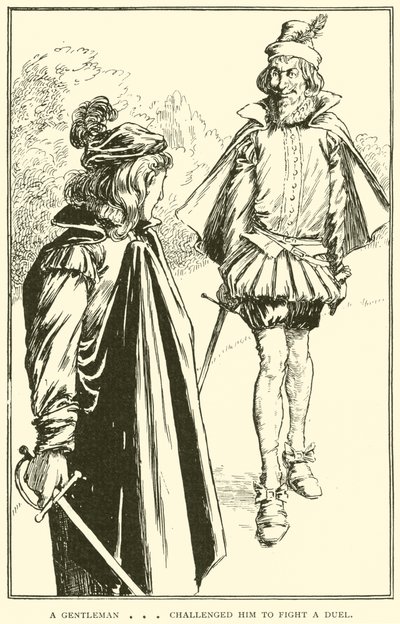 Dżentelmen ? wyzwał go na pojedynek autorstwa William Heath Robinson