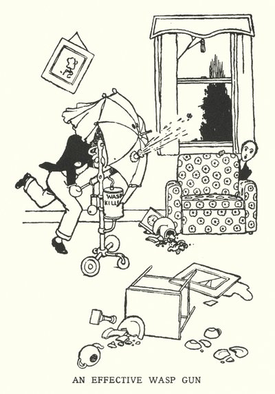 Skuteczny pistolet do os (lit) autorstwa William Heath Robinson