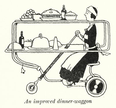 Ulepszony wagon obiadowy (lito) autorstwa William Heath Robinson