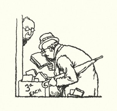 Przeglądanie (lito) autorstwa William Heath Robinson