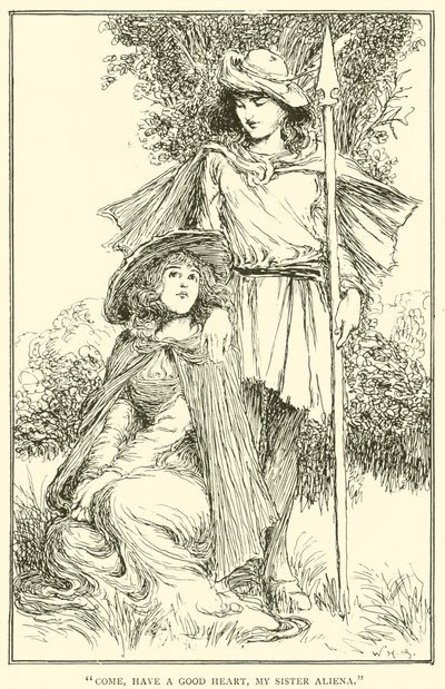 Chodź, miej dobre serce, moja siostro Aliena autorstwa William Heath Robinson