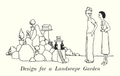 Projekt Ogrodu Krajobrazowego (lito) autorstwa William Heath Robinson