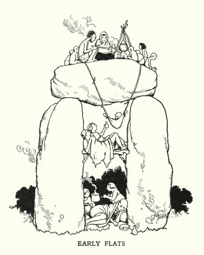 Wczesne mieszkania (lito) autorstwa William Heath Robinson