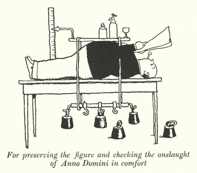 Za zachowanie figury i wygodne powstrzymanie ataku Anno Domini (lito) autorstwa William Heath Robinson