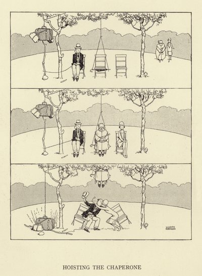 Podnoszenie przyzwoitki autorstwa William Heath Robinson