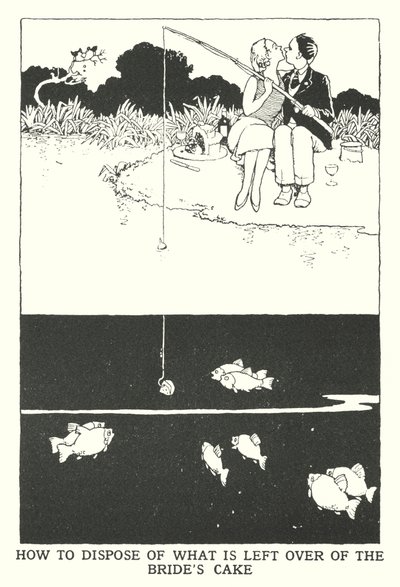 Jak pozbyć się tego, co zostało z ciasta panny młodej (lito) autorstwa William Heath Robinson