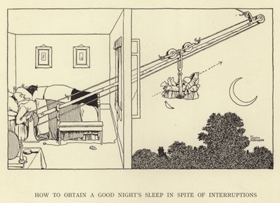 Jak zapewnić sobie spokojny sen pomimo przerw autorstwa William Heath Robinson