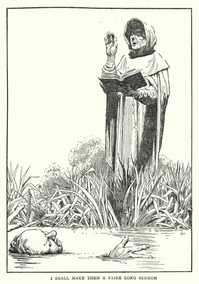 Uczynię z nich faire długie kazanie (litho) autorstwa William Heath Robinson