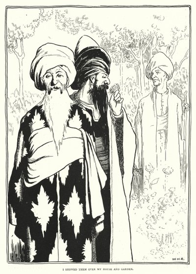 Pokazałem je nad moim domem i ogrodem (grawerunek) autorstwa William Heath Robinson