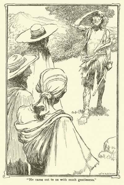 Ilustracja do Don Kichota (lito) autorstwa William Heath Robinson