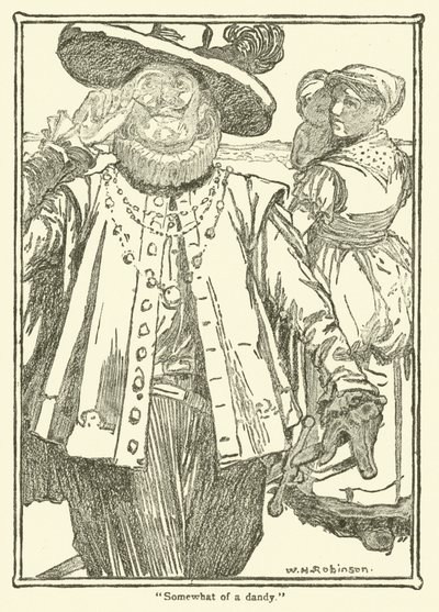 Ilustracja do Don Kichota (lito) autorstwa William Heath Robinson