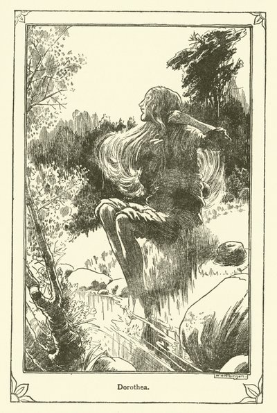 Ilustracja do Don Kichota (lito) autorstwa William Heath Robinson