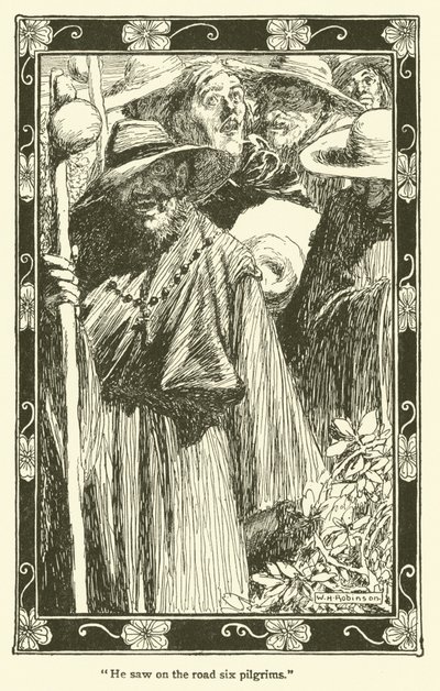 Ilustracja do Don Kichota (lito) autorstwa William Heath Robinson