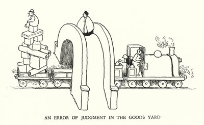 Ilustracja do Ribaldry na kolei autorstwa W Heatha Robinsona (lito) autorstwa William Heath Robinson
