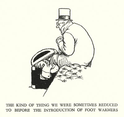 Ilustracja do Ribaldry na kolei autorstwa W Heatha Robinsona (lito) autorstwa William Heath Robinson