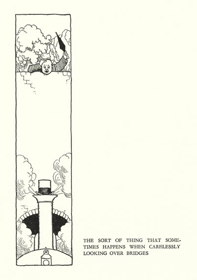 Ilustracja do Ribaldry na kolei autorstwa W Heatha Robinsona (lito) autorstwa William Heath Robinson