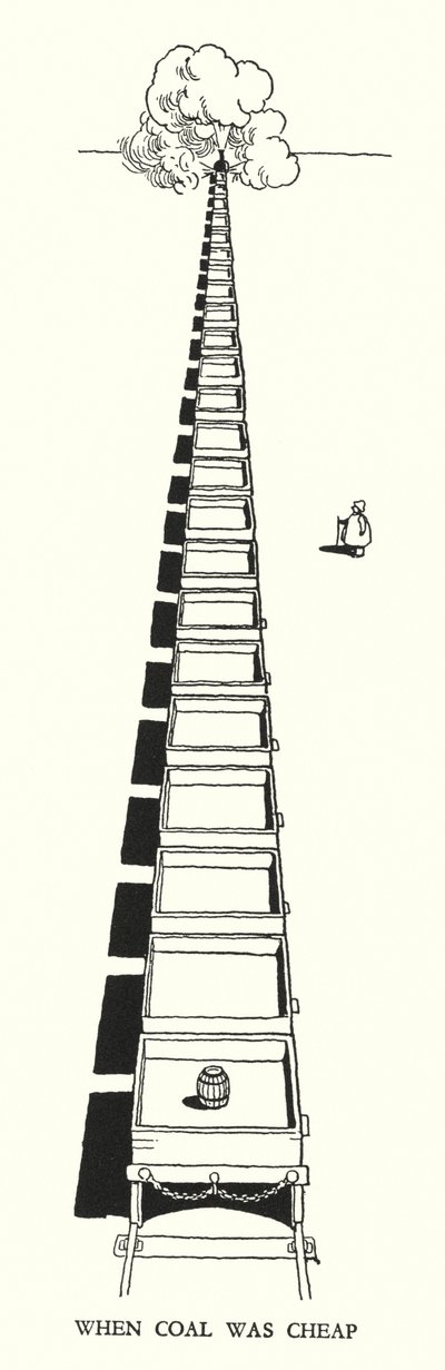Ilustracja do Ribaldry na kolei autorstwa W Heatha Robinsona (lito) autorstwa William Heath Robinson
