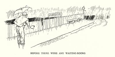 Ilustracja do Ribaldry na kolei autorstwa W Heatha Robinsona (lito) autorstwa William Heath Robinson