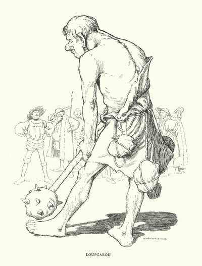 Lupgarou (kamień) autorstwa William Heath Robinson