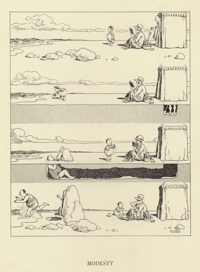 Modesty autorstwa William Heath Robinson