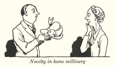 Nowość w modnirstwie domowym (lito) autorstwa William Heath Robinson