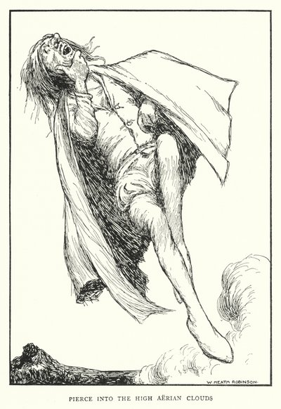 Przebij się do wysokich chmur powietrznych (lito) autorstwa William Heath Robinson