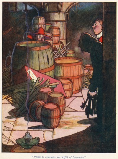 Proszę pamiętać o 5 listopada autorstwa William Heath Robinson