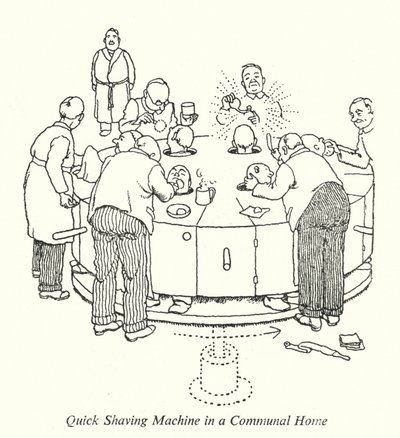 Szybka maszyna do golenia w domu komunalnym (lito) autorstwa William Heath Robinson