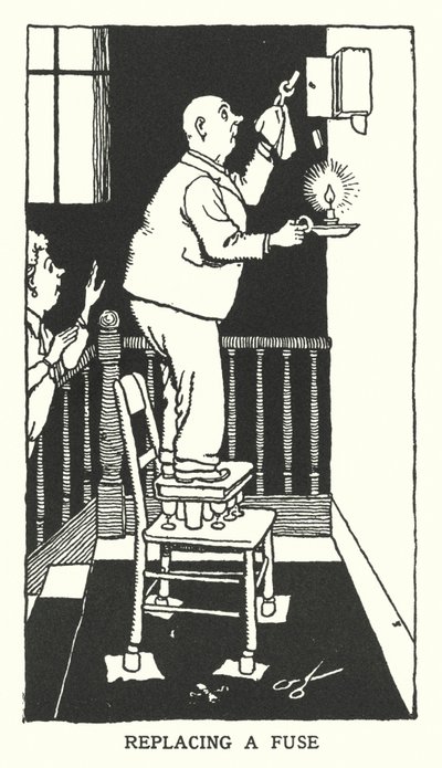 Wymiana bezpiecznika (litowo) autorstwa William Heath Robinson