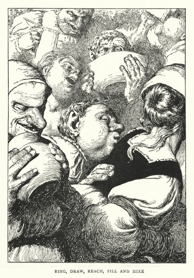 Zadzwoń, narysuj, dosięgnij, wypełnij i miksuj (lito) autorstwa William Heath Robinson
