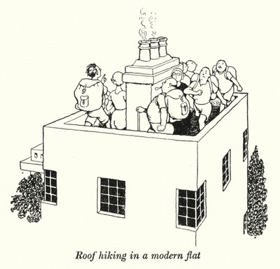 Wędrówka po dachu w nowoczesnym mieszkaniu (lito) autorstwa William Heath Robinson