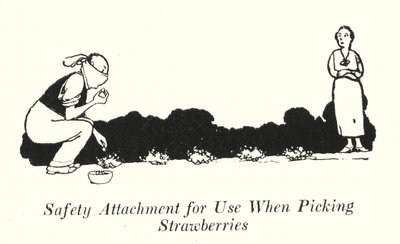 Bezpieczna nasadka do zbioru truskawek (lito) autorstwa William Heath Robinson