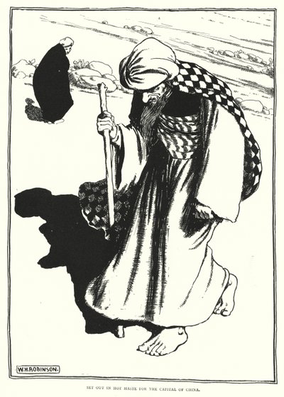 Wyrusz w gorącym pośpiechu do stolicy Chin (rycina) autorstwa William Heath Robinson