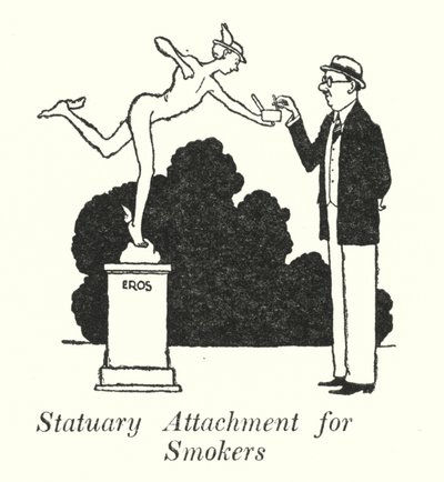 Posągowy załącznik dla palaczy (lito) autorstwa William Heath Robinson