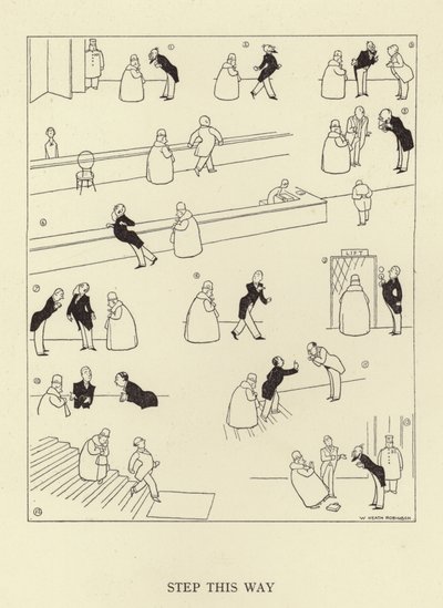 Krok w ten sposób autorstwa William Heath Robinson