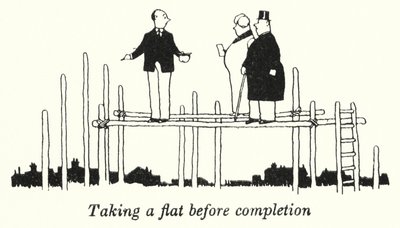 Zabranie mieszkania przed ukończeniem (lito) autorstwa William Heath Robinson