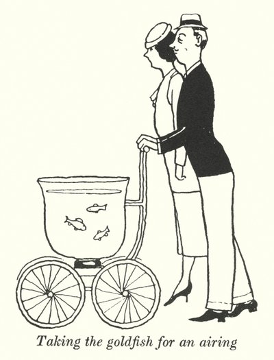 Zabranie złotej rybki na wietrzenie (lito) autorstwa William Heath Robinson