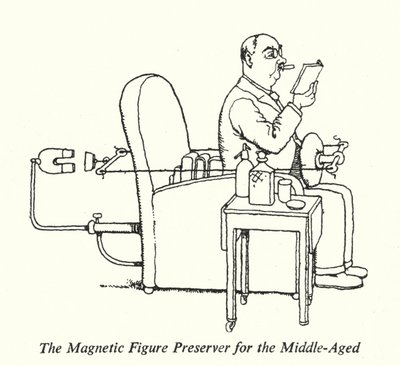 Magnetyczny konserwator figur dla osób w średnim wieku (lito) autorstwa William Heath Robinson