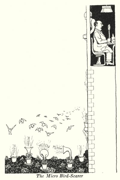 Mikroodstraszacz ptaków (lito) autorstwa William Heath Robinson