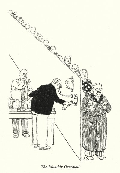 Przegląd miesięczny (lito) autorstwa William Heath Robinson