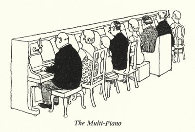 Multi-fortepian (lito) autorstwa William Heath Robinson