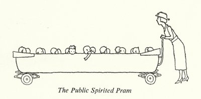 Wózek Publiczny Spirited (lito) autorstwa William Heath Robinson