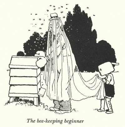 Początkujący pszczelarz (lito) autorstwa William Heath Robinson