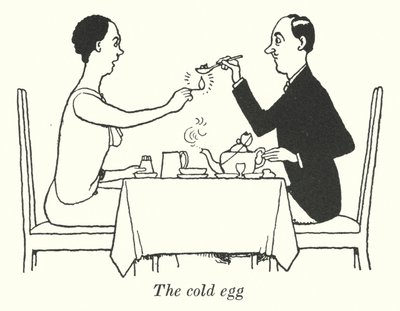 Zimne jajko (lito) autorstwa William Heath Robinson