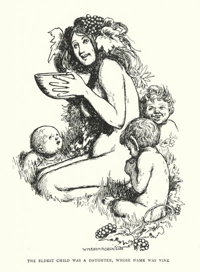 Najstarszym dzieckiem była córka o imieniu Vine (lito) autorstwa William Heath Robinson
