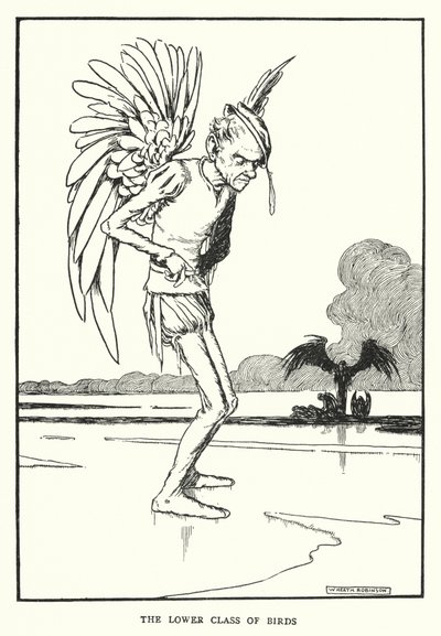Niższa klasa ptaków (lito) autorstwa William Heath Robinson