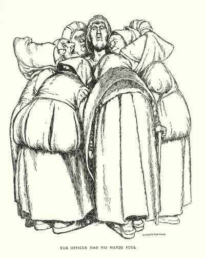 Oficer miał pełne ręce roboty (lito) autorstwa William Heath Robinson