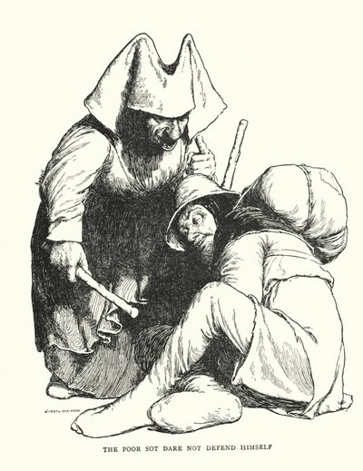 Biedak nie śmie się bronić (lito) autorstwa William Heath Robinson