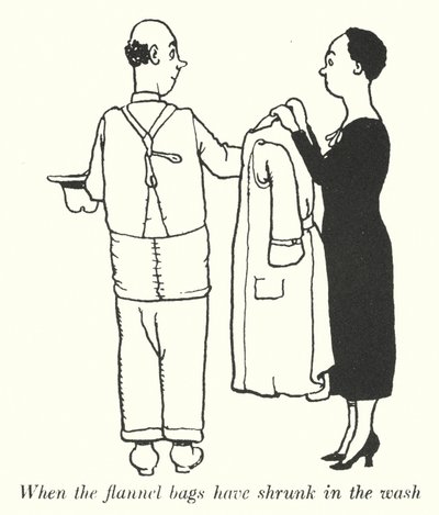 Kiedy worki flanelowe skurczą się w praniu (lito) autorstwa William Heath Robinson
