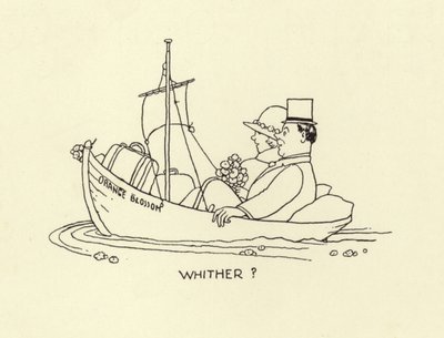 Dokąd para małżeńska osadzona na morzu małżeńskiego życia autorstwa William Heath Robinson